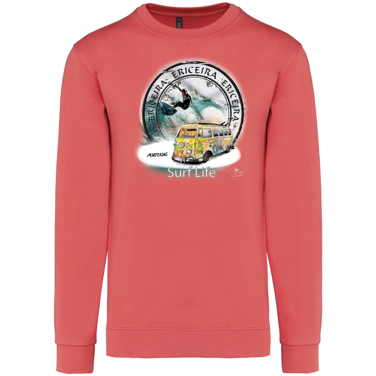 Sweatshirt Kariban sem Capuz Surf Life Ericeira