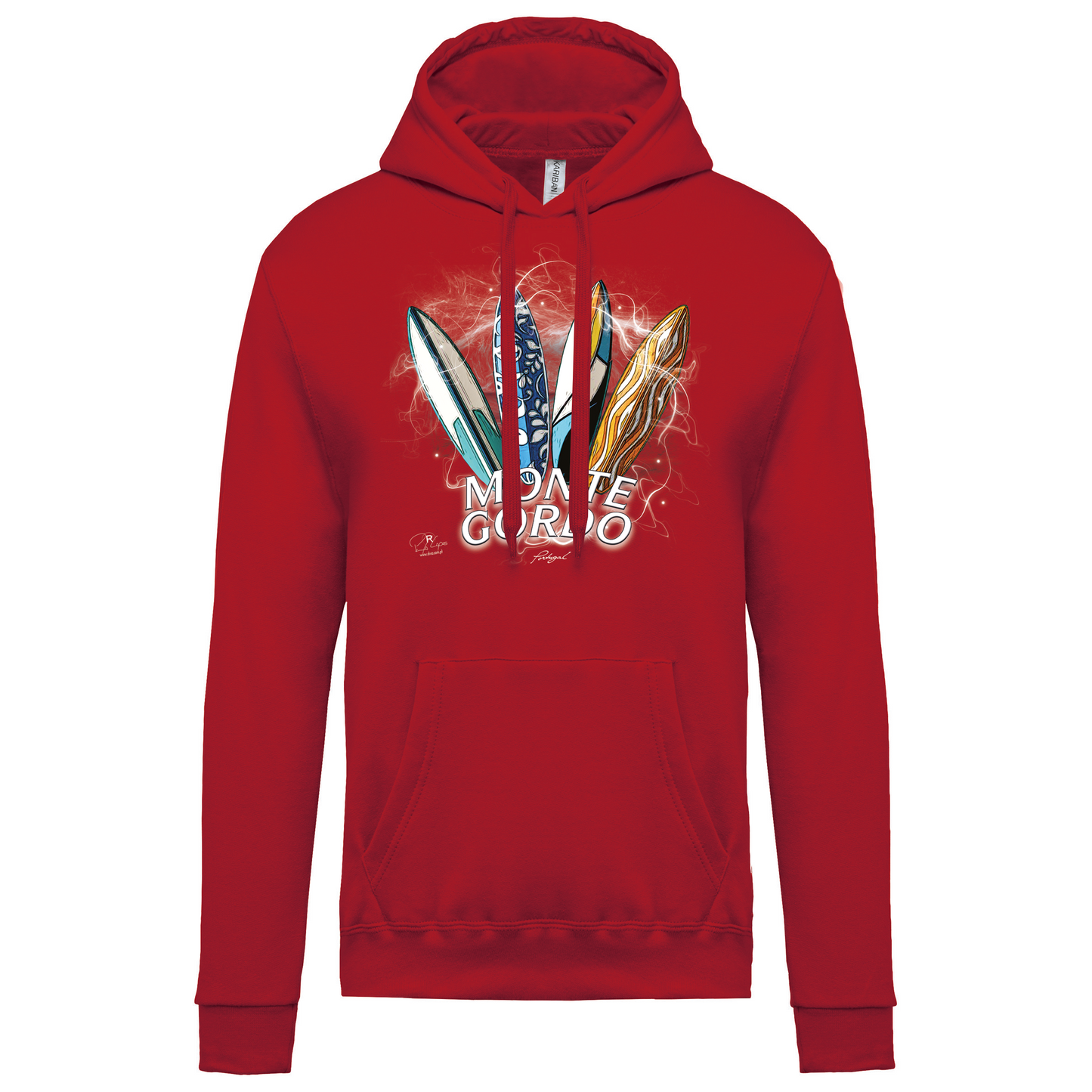 Sweatshirt Kariban com Capuz Surfboards Monte Gordo
