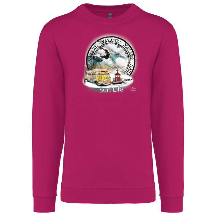 Sweatshirt Kariban sem Capuz Surf Life Nazaré