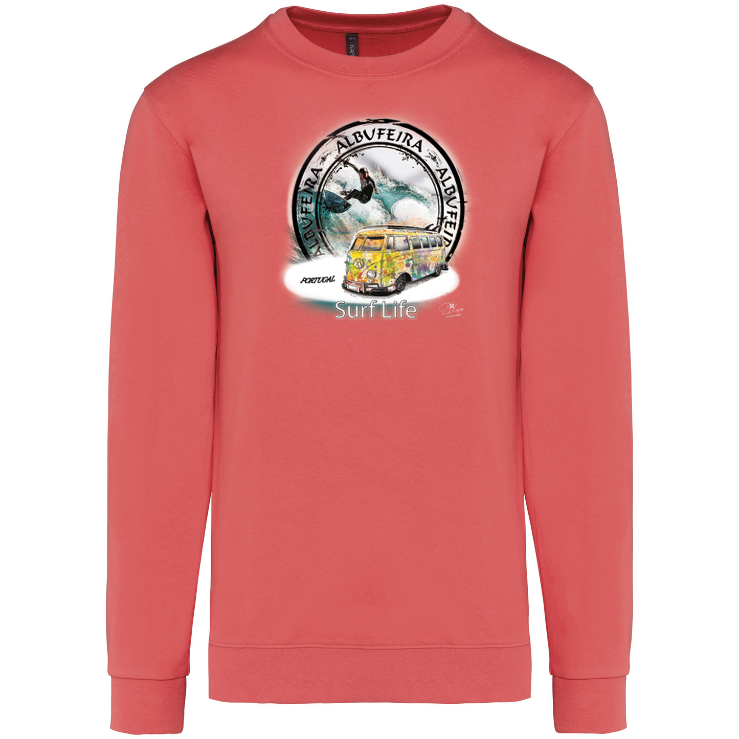 Sweatshirt Kariban sem Capuz Surf Life Albufeira