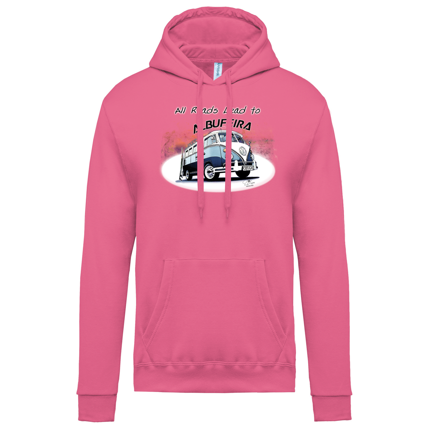 Sweatshirt Kariban com Capuz All Roads Lead to Albufeira