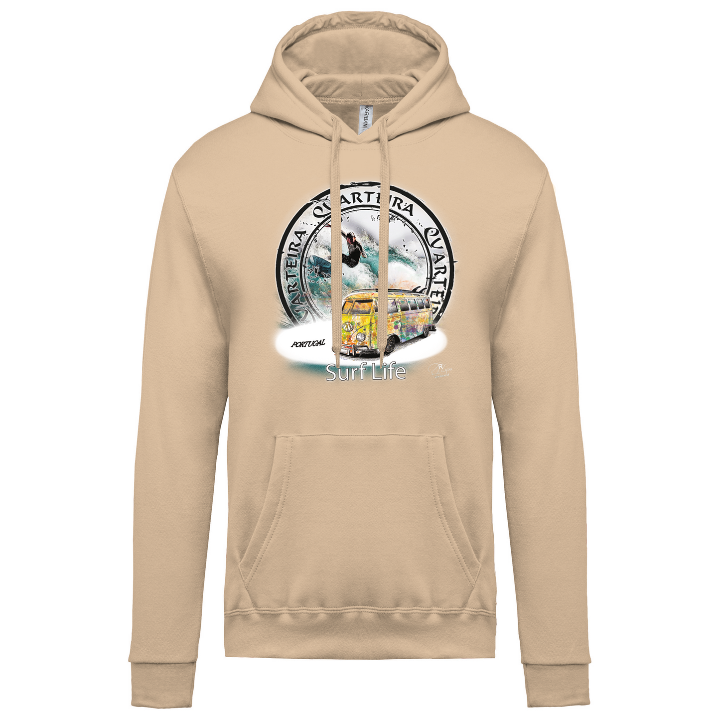 Sweatshirt Kariban com Capuz Surf Life Quarteira