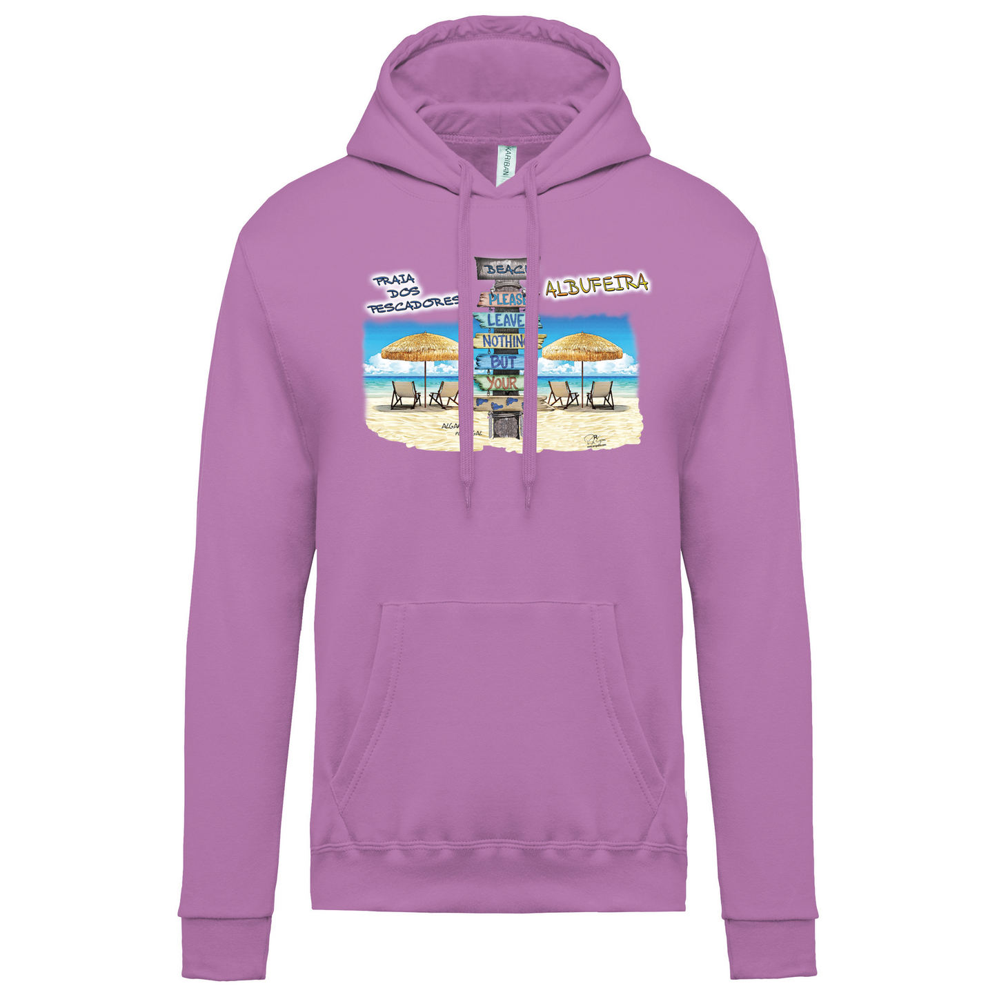 Sweatshirt Kariban com Capuz Pegadas Albufeira
