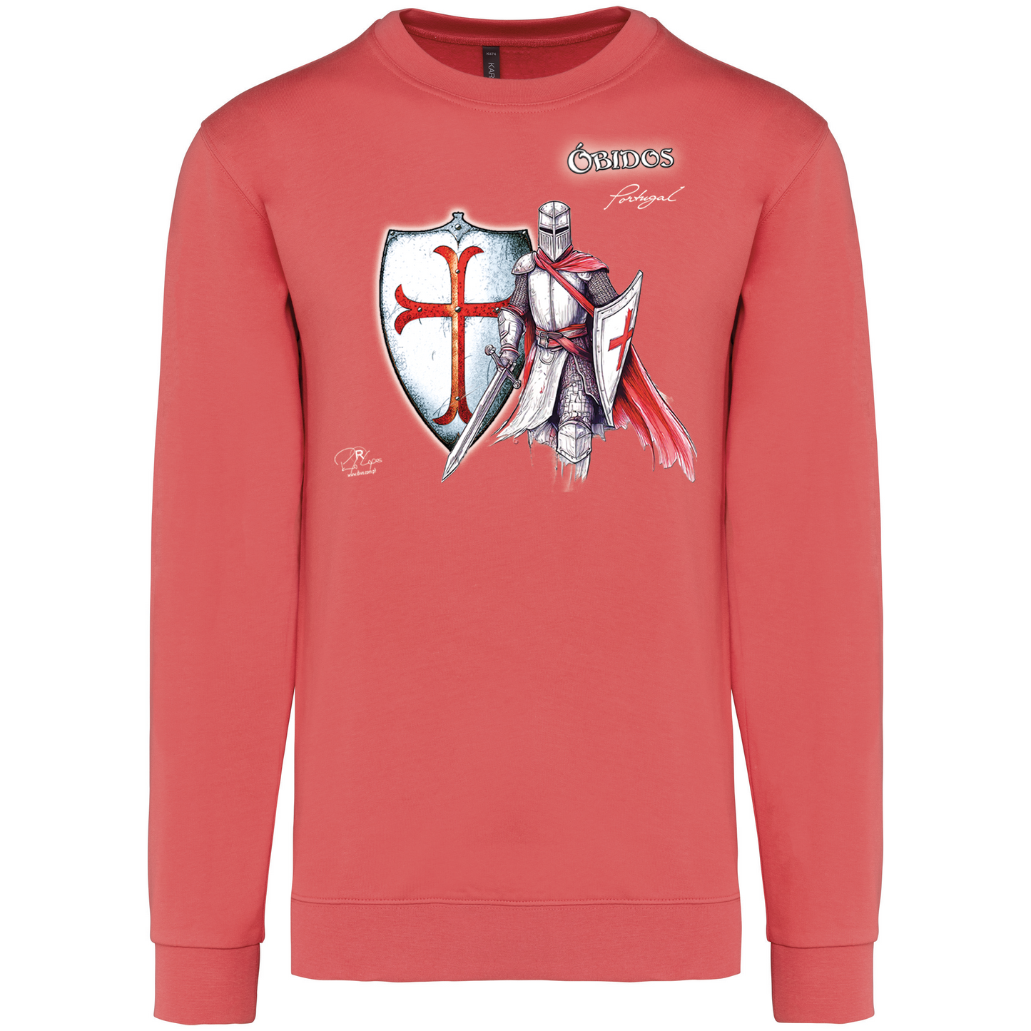 Sweatshirt Kariban sem Capuz Templário Óbidos