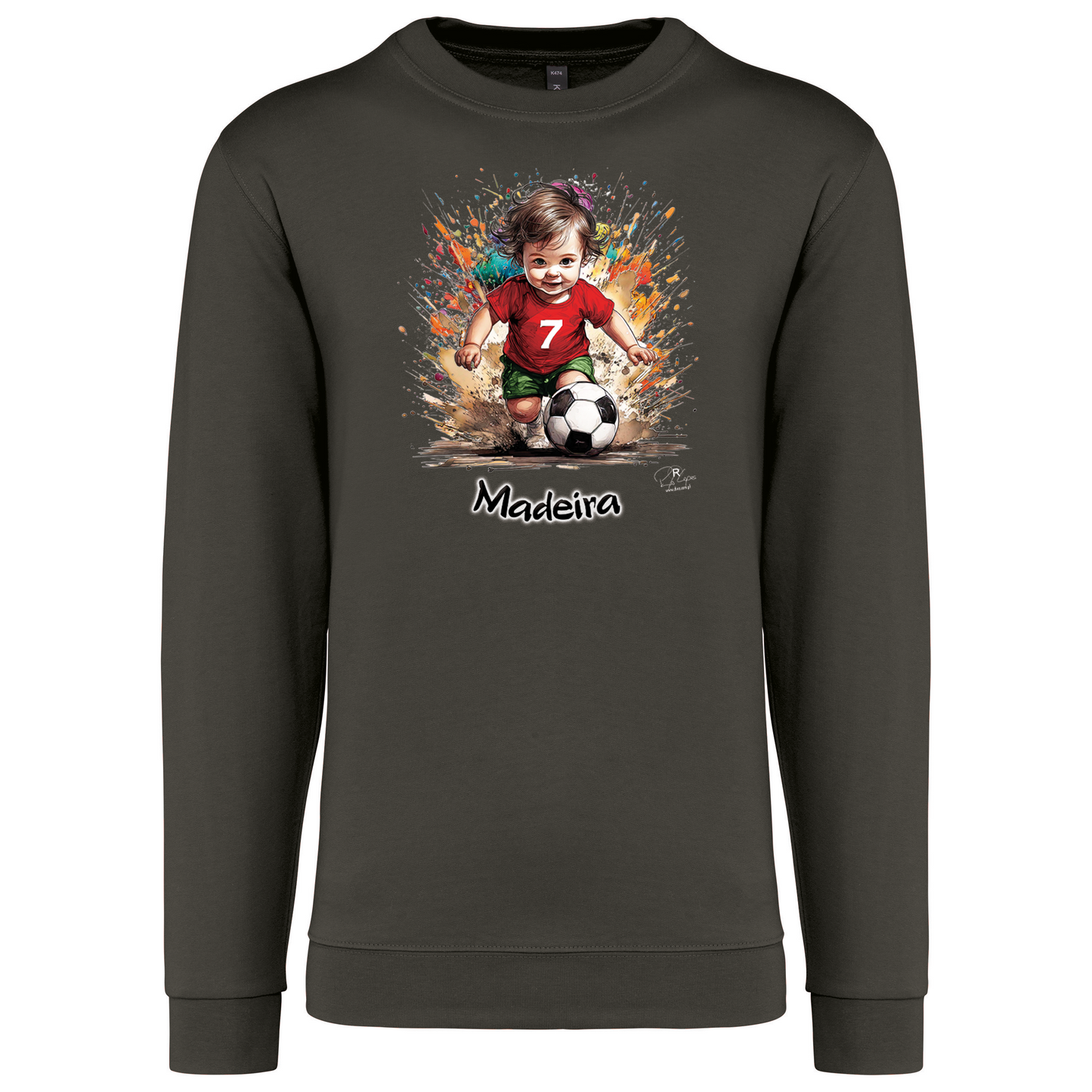 Sweatshirt Kariban sem Capuz 7 Madeira