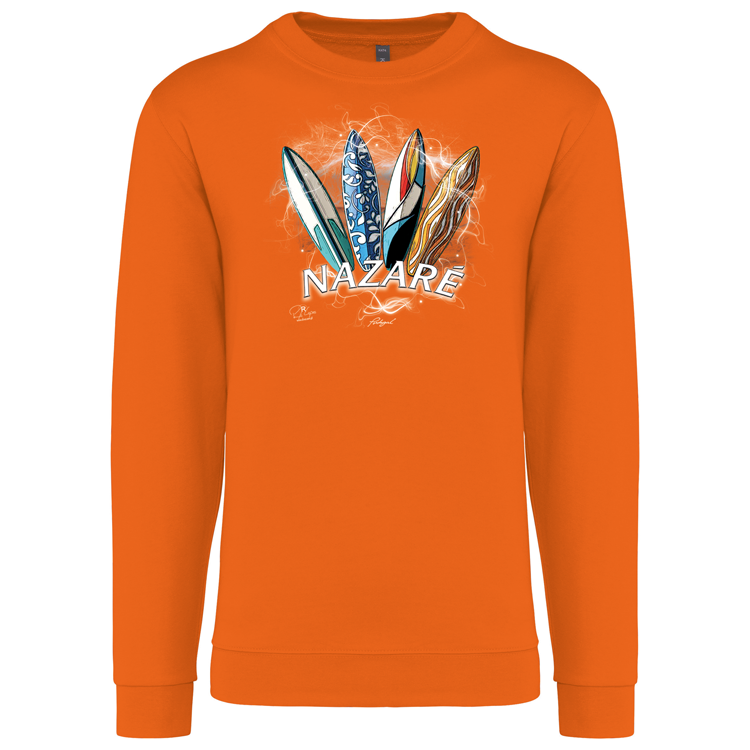 Sweatshirt Kariban sem Capuz Surfboards Nazaré