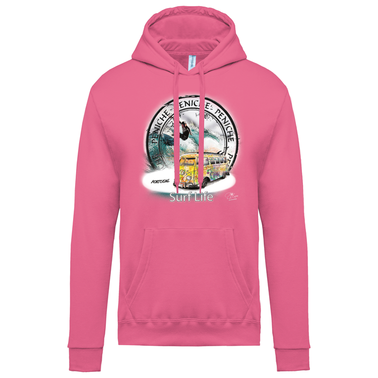 Sweatshirt Kariban com Capuz Surf Life Peniche