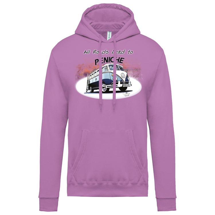 Sweatshirt Kariban com Capuz All Roads Lead to Peniche