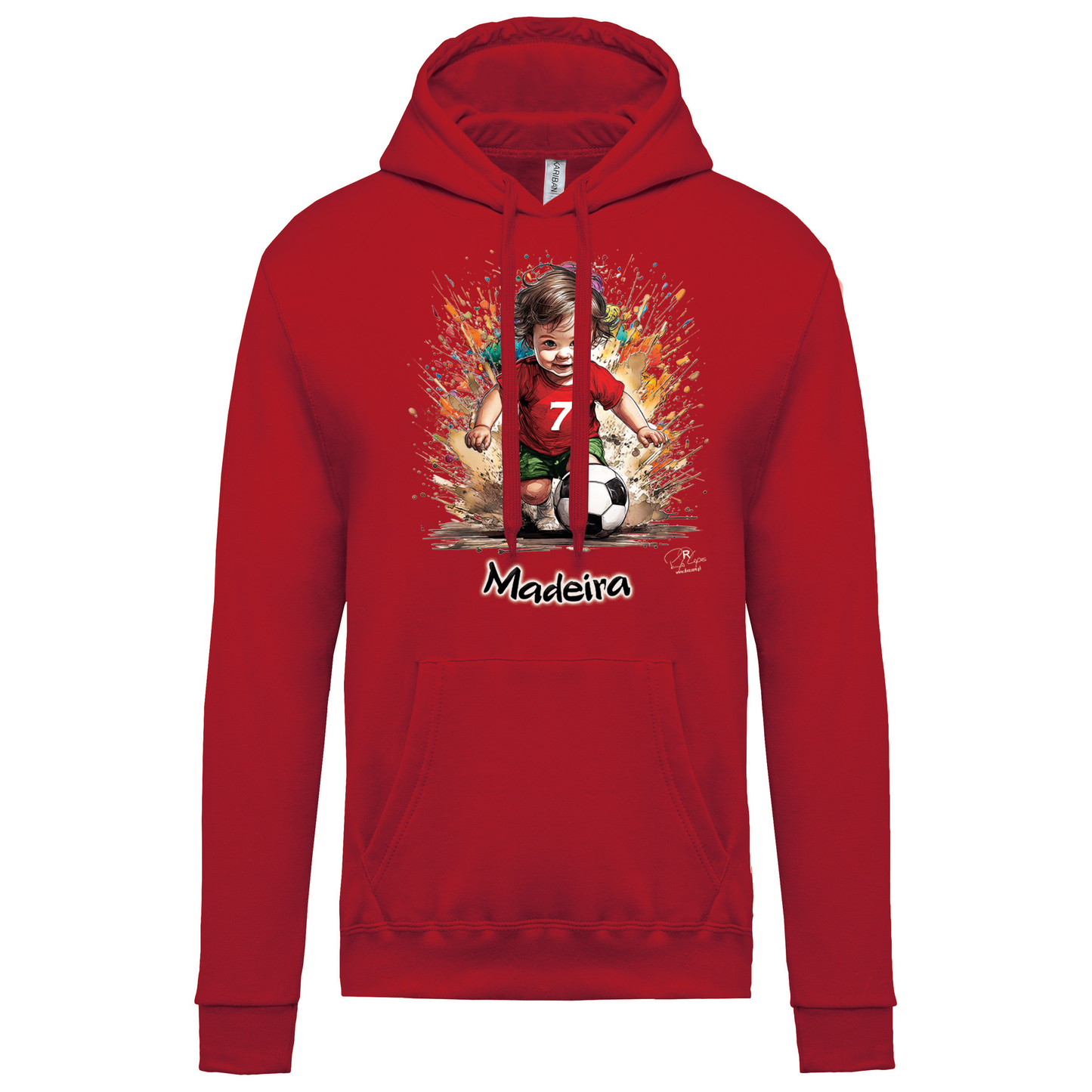 Sweatshirt Kariban com Capuz 7 Madeira