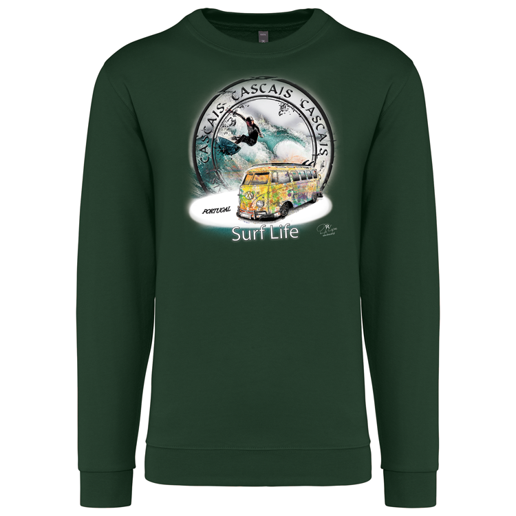Sweatshirt Kariban sem Capuz Surf Life Cascais