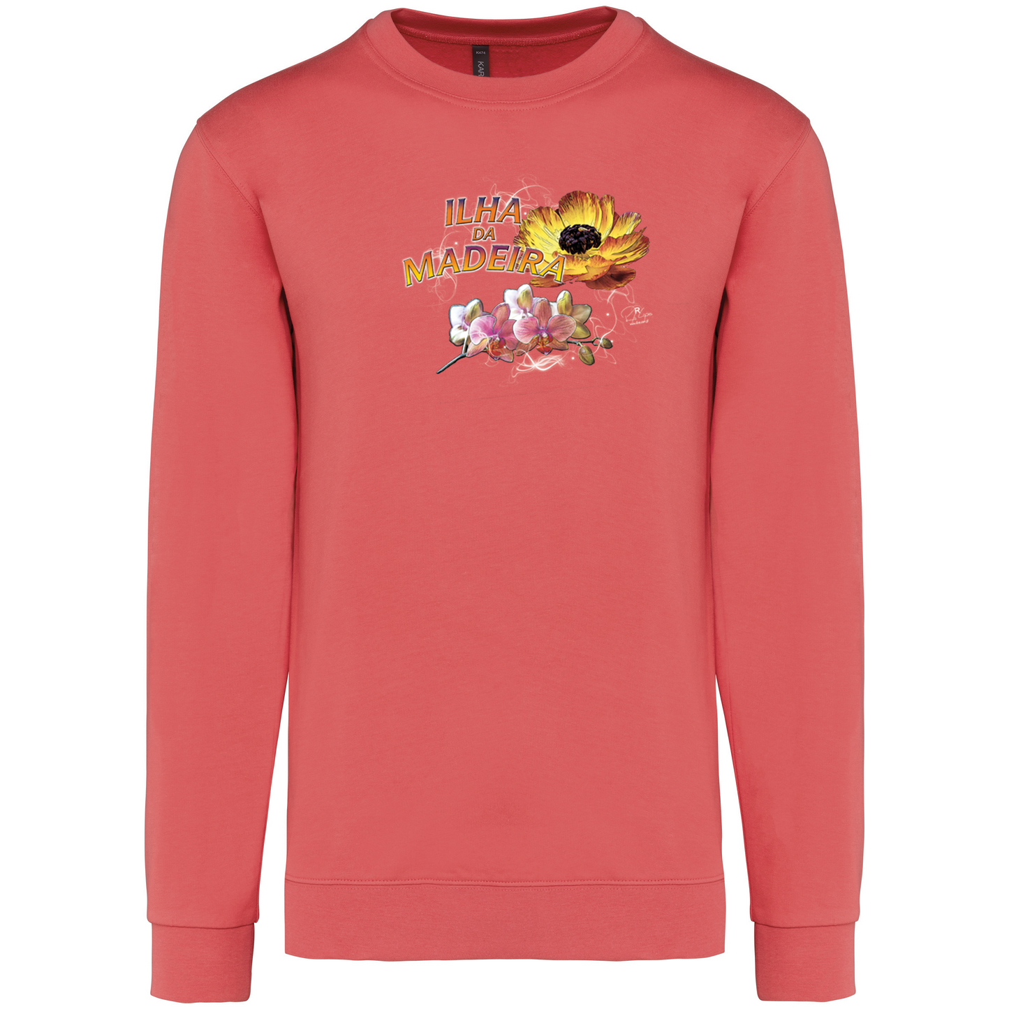 Sweatshirt Kariban sem Capuz Madeira Flowers