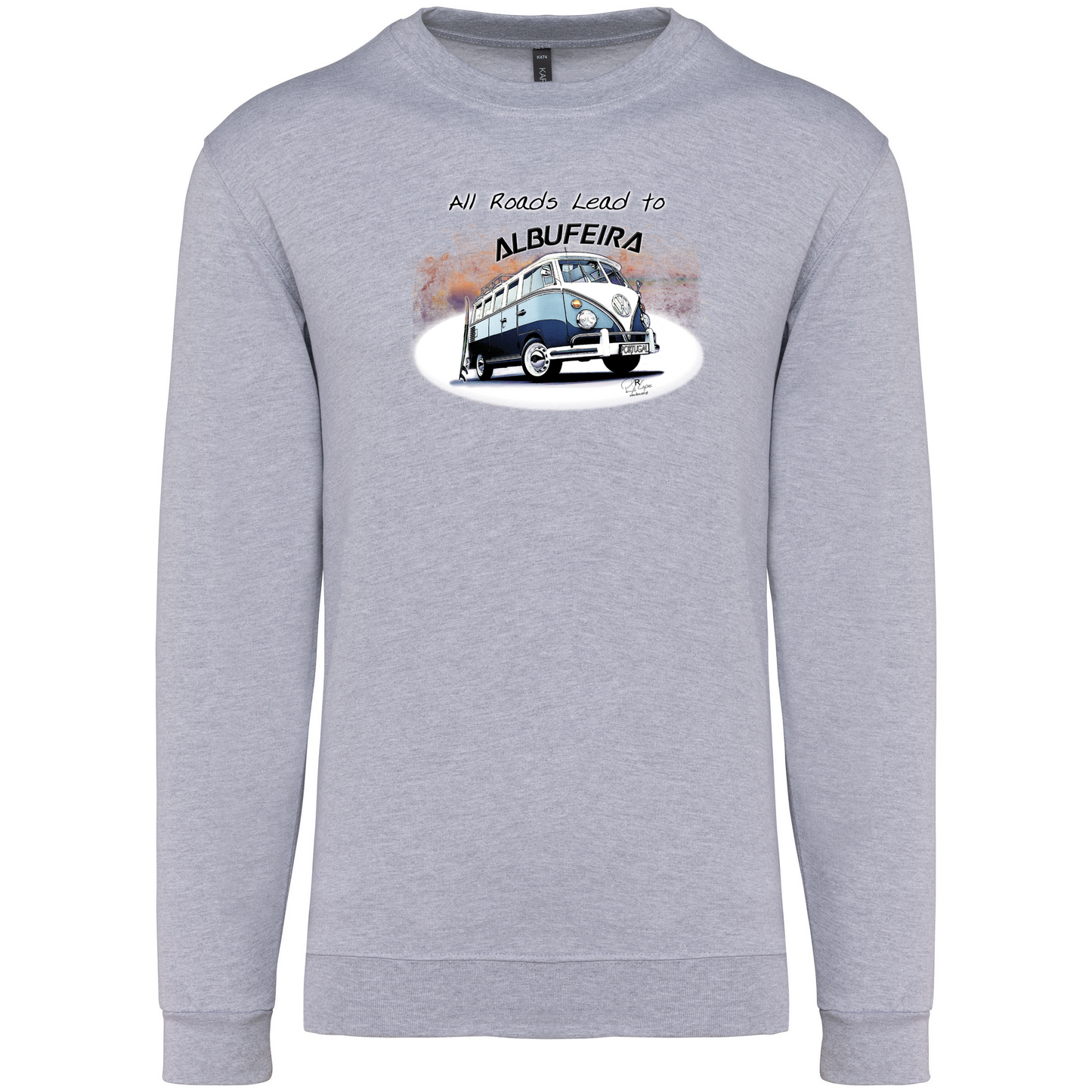 Sweatshirt Kariban sem Capuz All Roads Lead to Albufeira