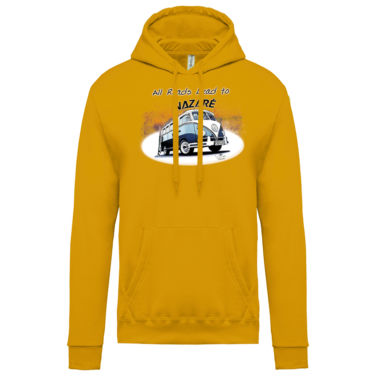 Sweatshirt Kariban com Capuz All Roads Lead to Nazaré