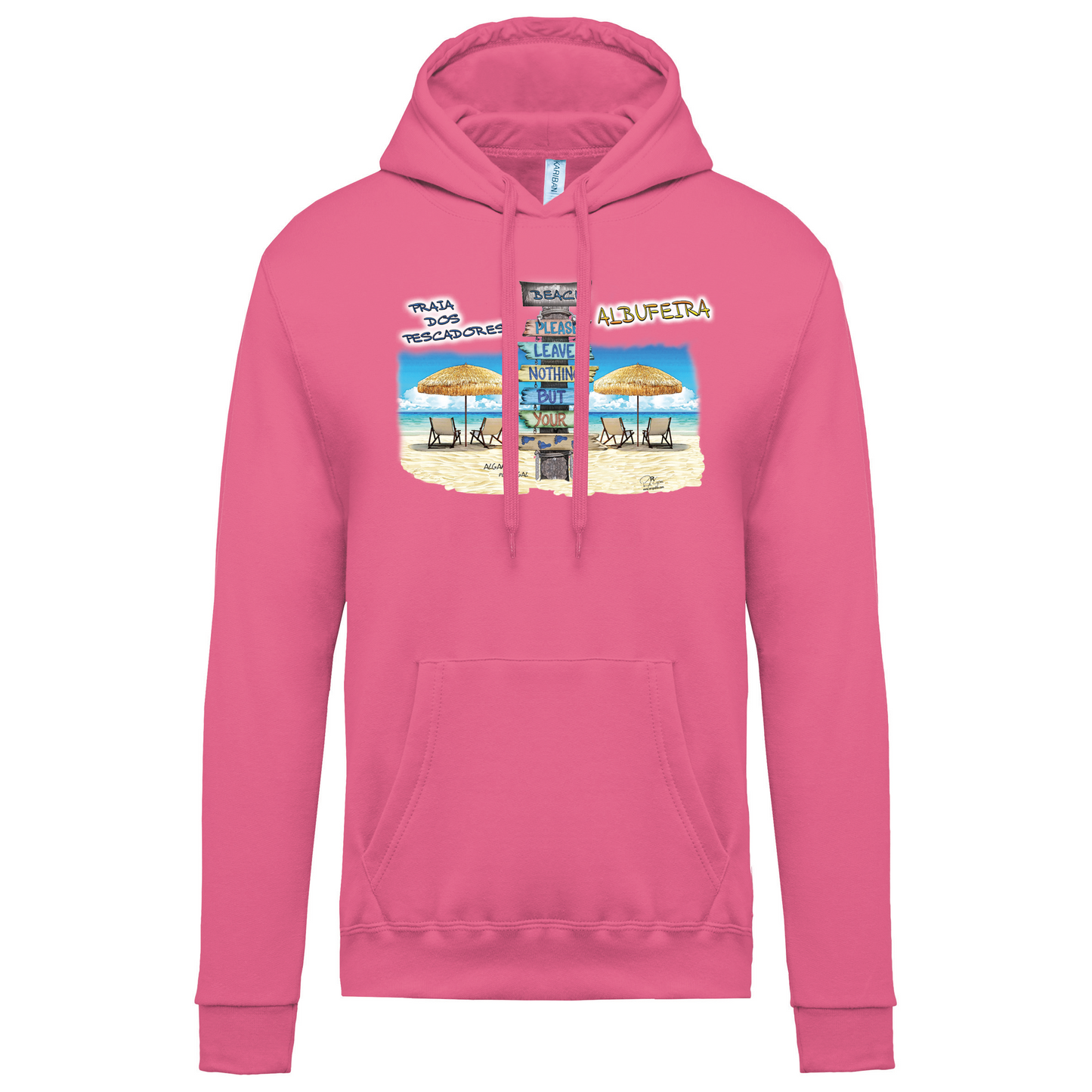 Sweatshirt Kariban com Capuz Pegadas Albufeira