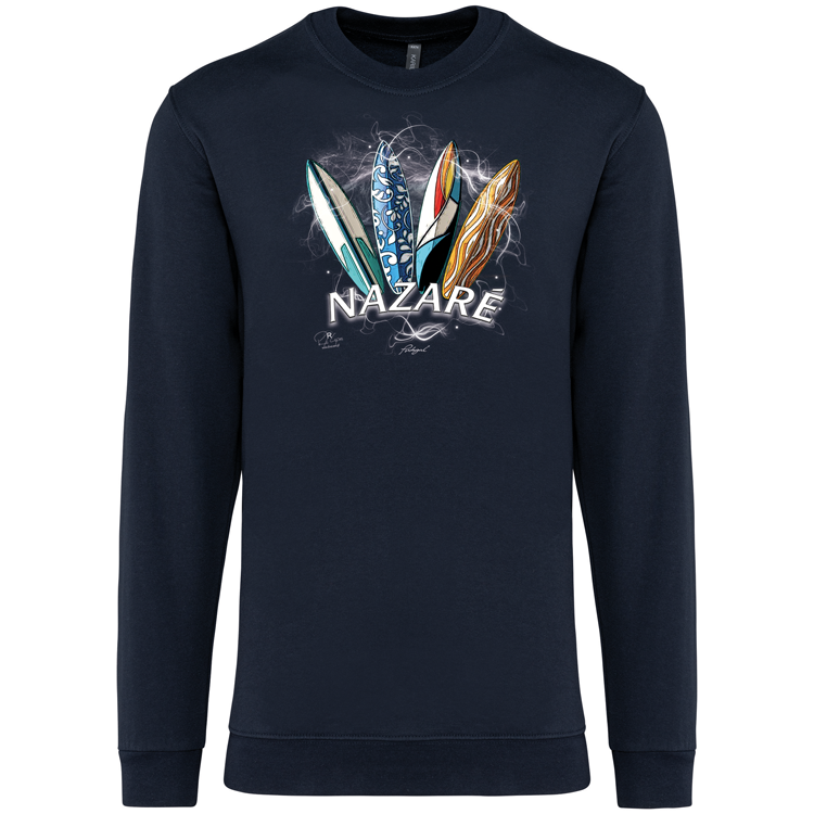 Sweatshirt Kariban sem Capuz Surfboards Nazaré