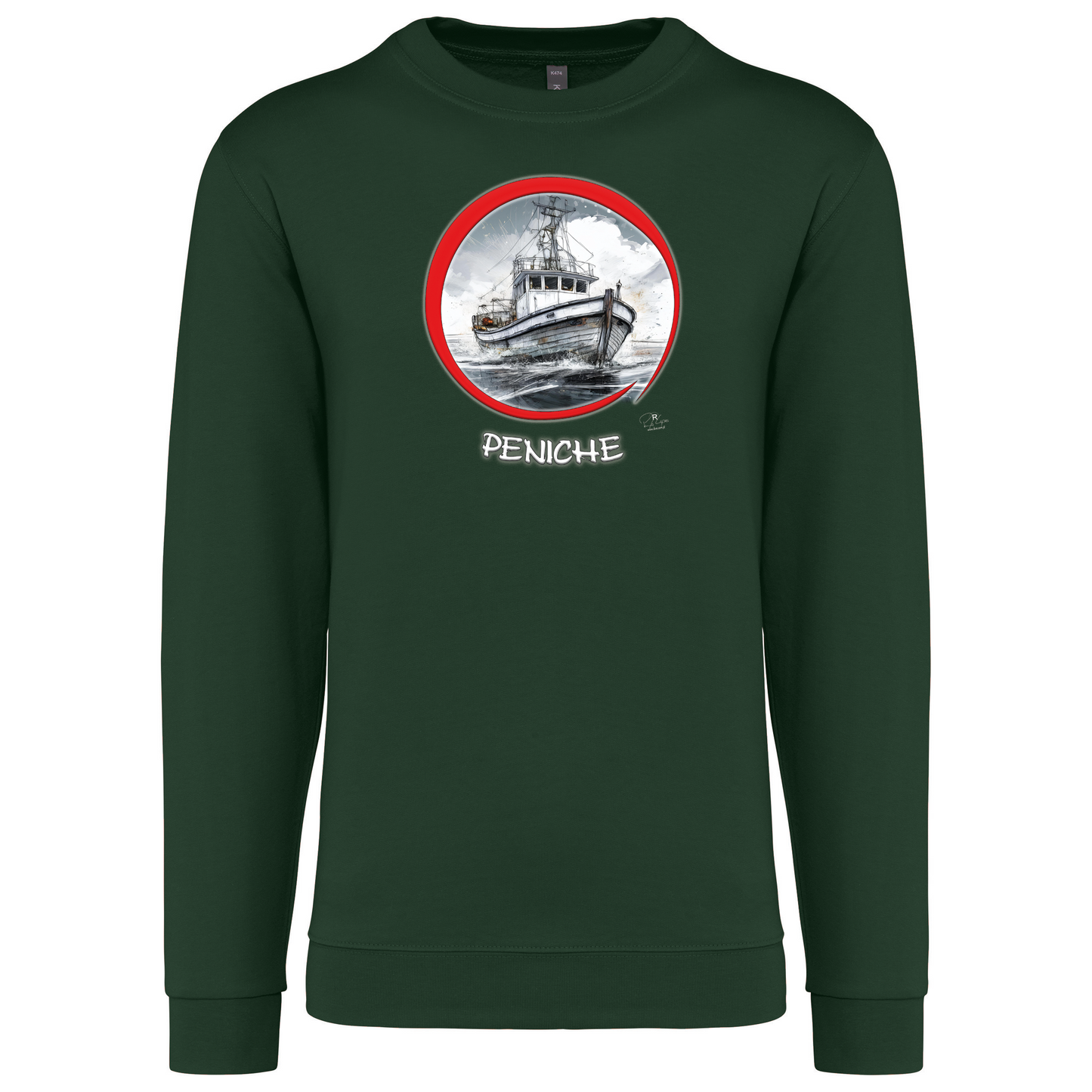 Sweatshirt Kariban sem Capuz Traineira Peniche