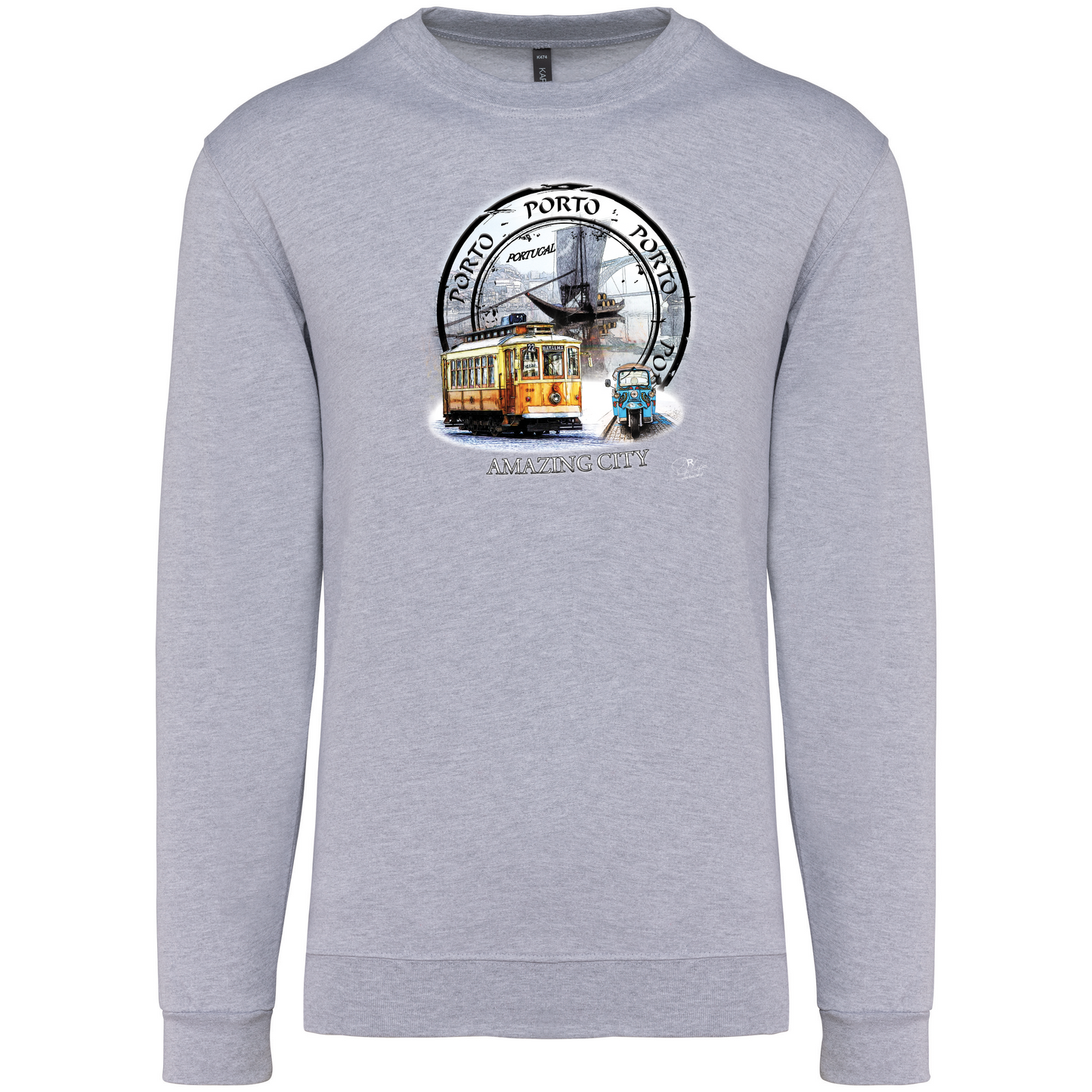Sweatshirt Kariban sem Capuz Amazing City Porto