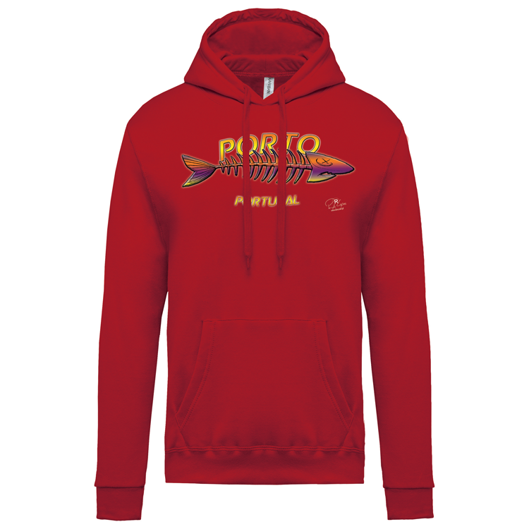 Sweatshirt Kariban com Capuz Espinha Porto