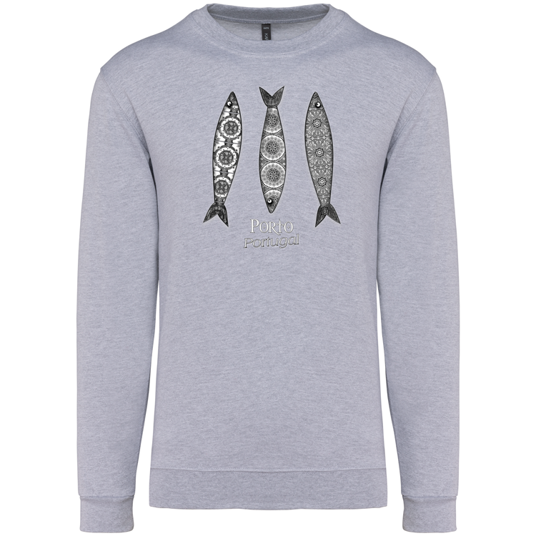 Sweatshirt Kariban sem Capuz 3 Sardinhas Porto