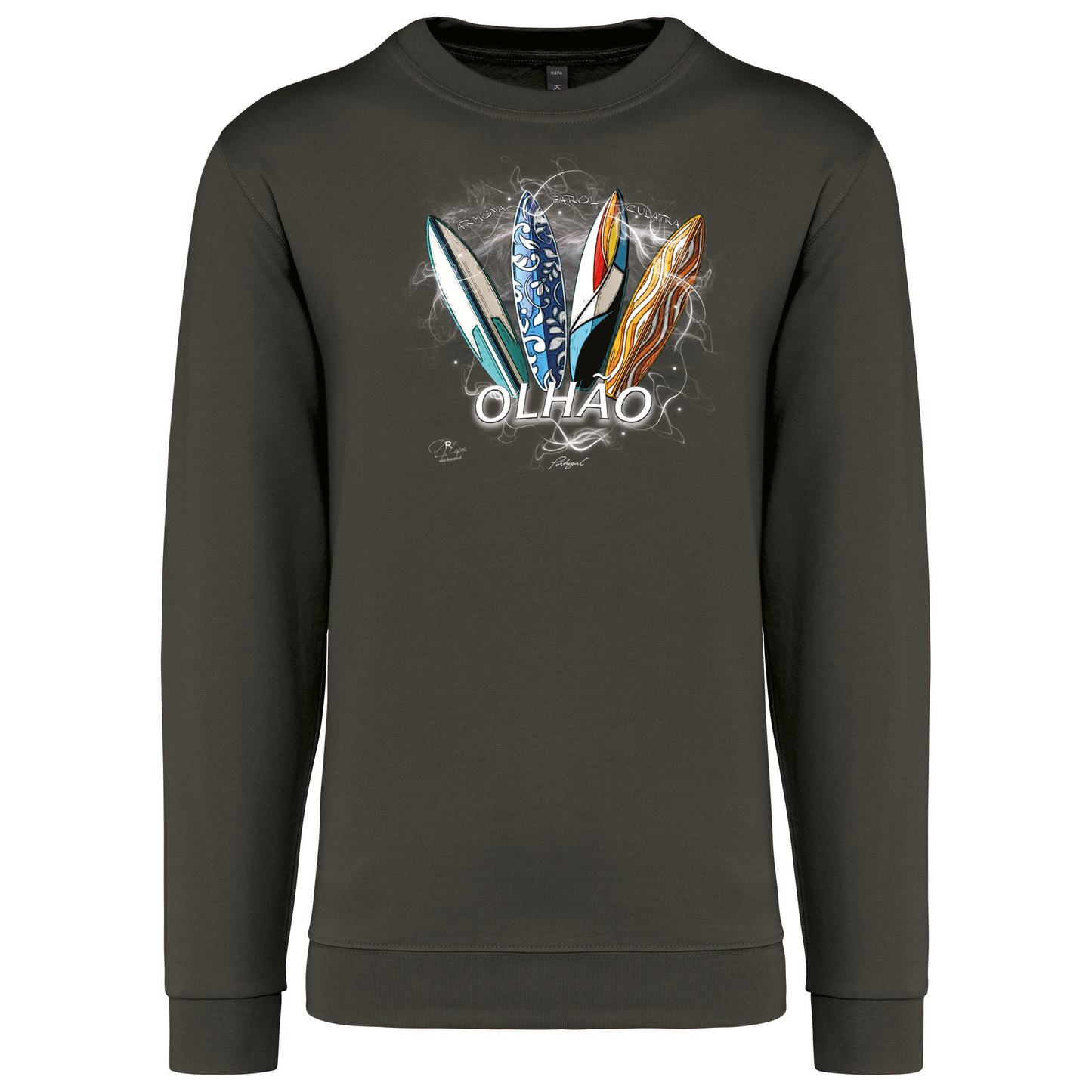 Sweatshirt Kariban sem Capuz Surfboards Olhão