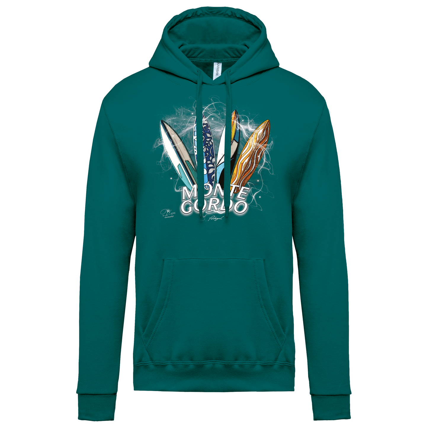 Sweatshirt Kariban com Capuz Surfboards Monte Gordo