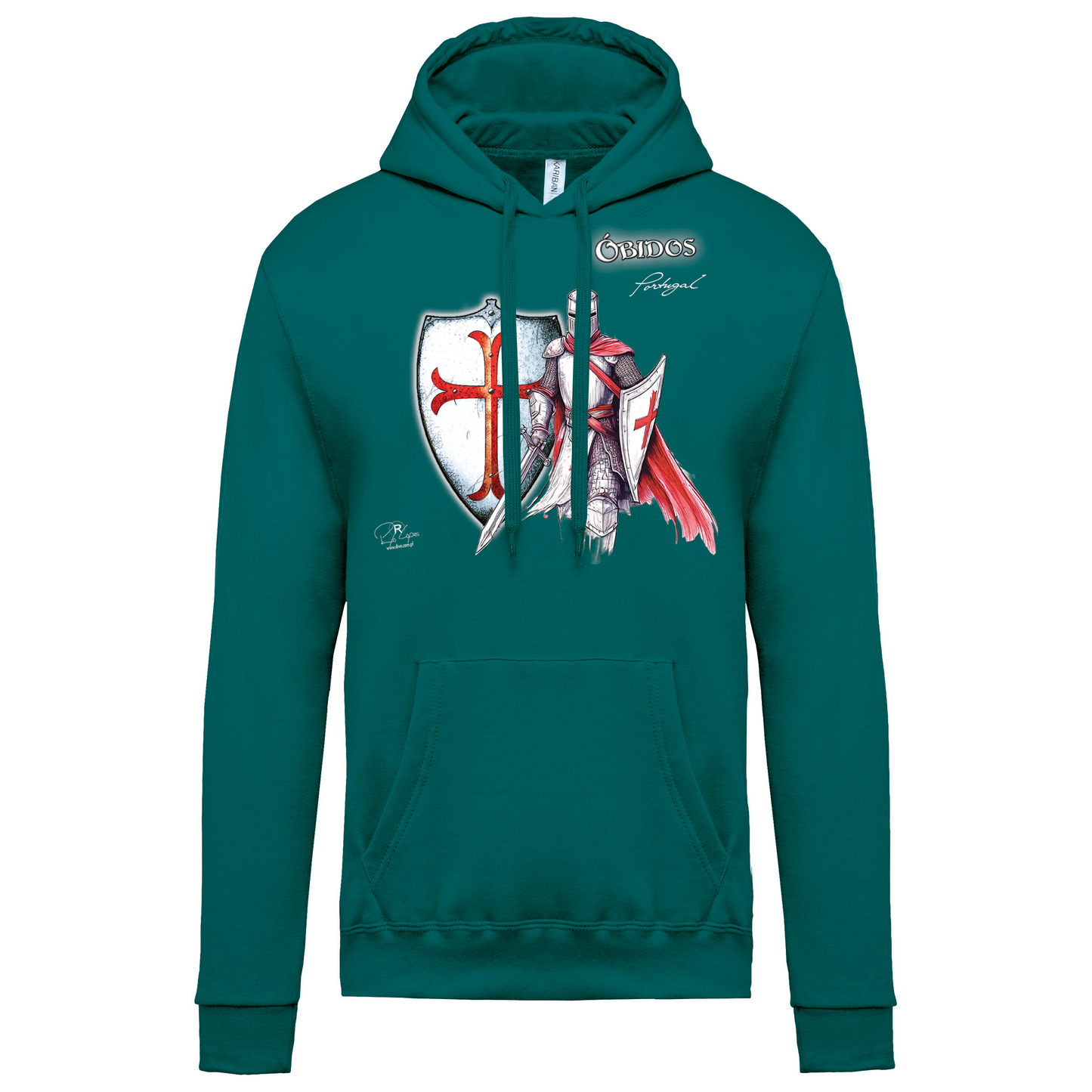 Sweatshirt Kariban com Capuz Templário Óbidos