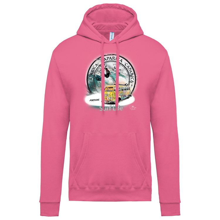 Sweatshirt Kariban com Capuz Surf Life Caparica