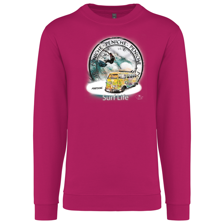 Sweatshirt Kariban sem Capuz Surf Life Peniche