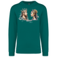 Sweatshirt Kariban sem Capuz King and Queen Óbidos