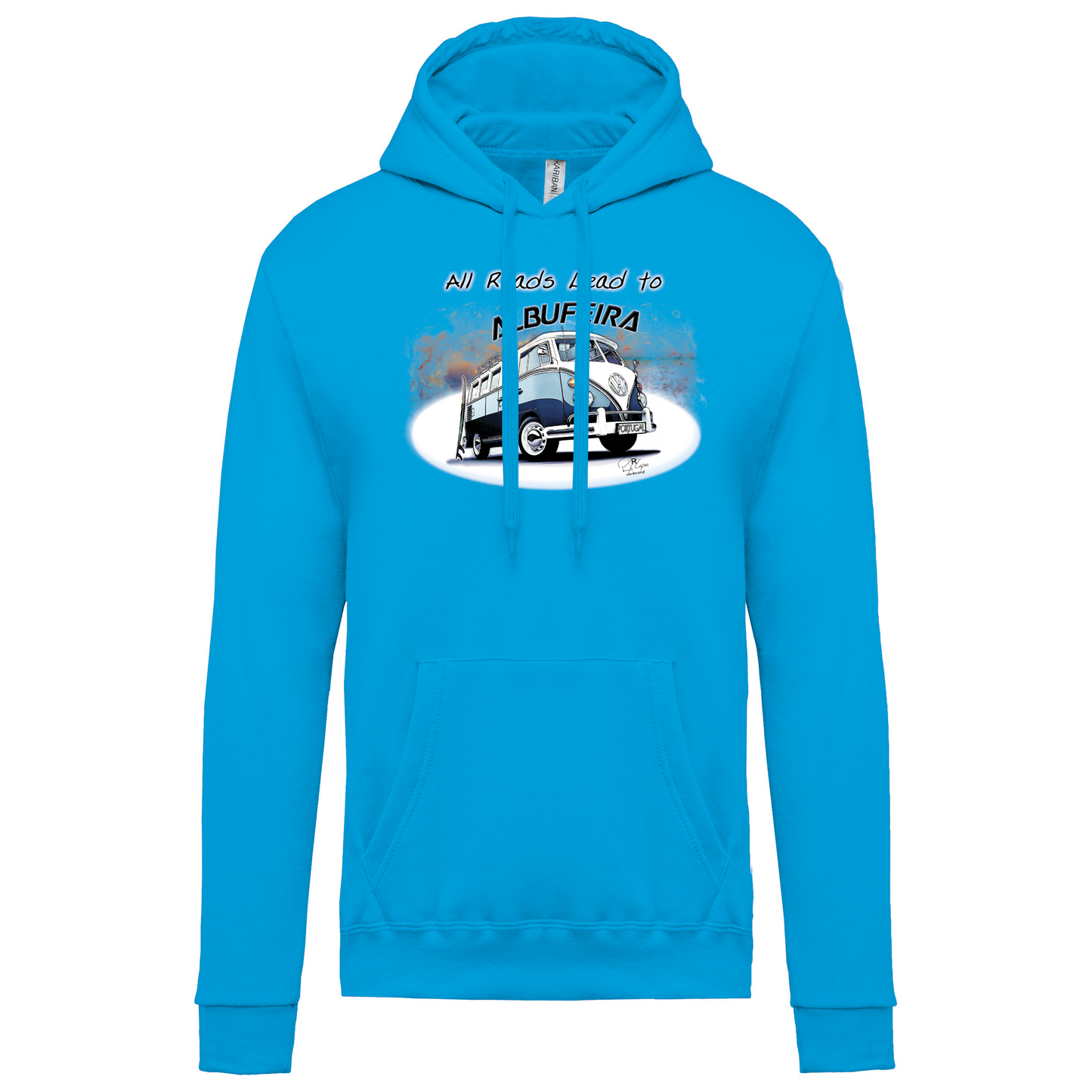 Sweatshirt Kariban com Capuz All Roads Lead to Albufeira