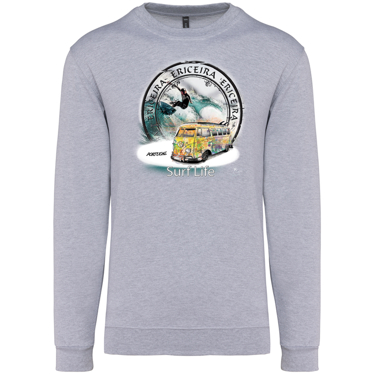 Sweatshirt Kariban sem Capuz Surf Life Ericeira