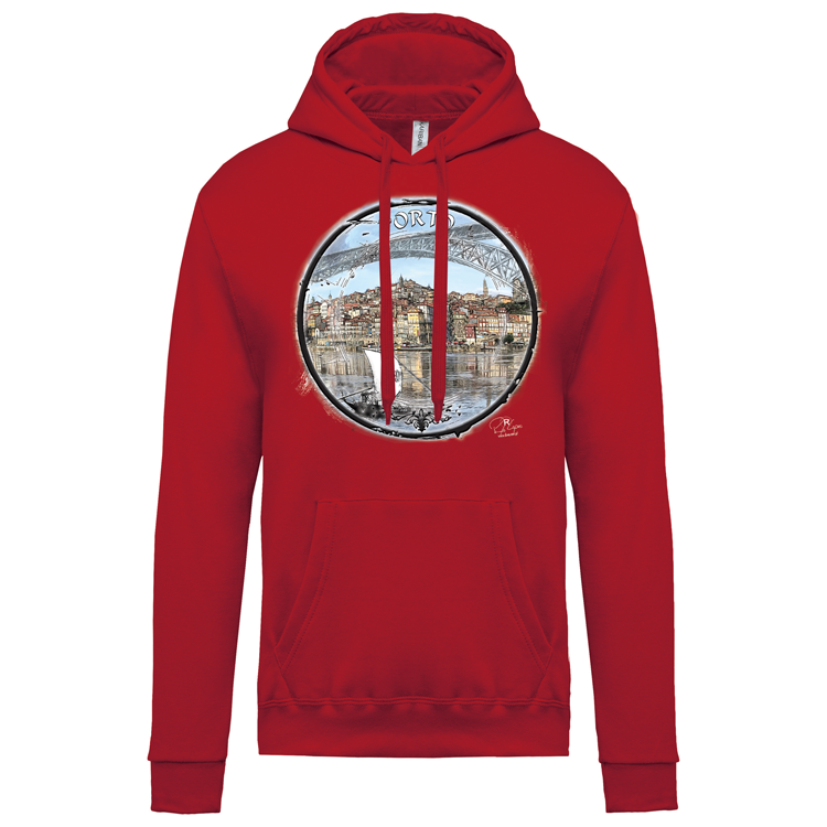 Sweatshirt Kariban com Capuz Selo Porto