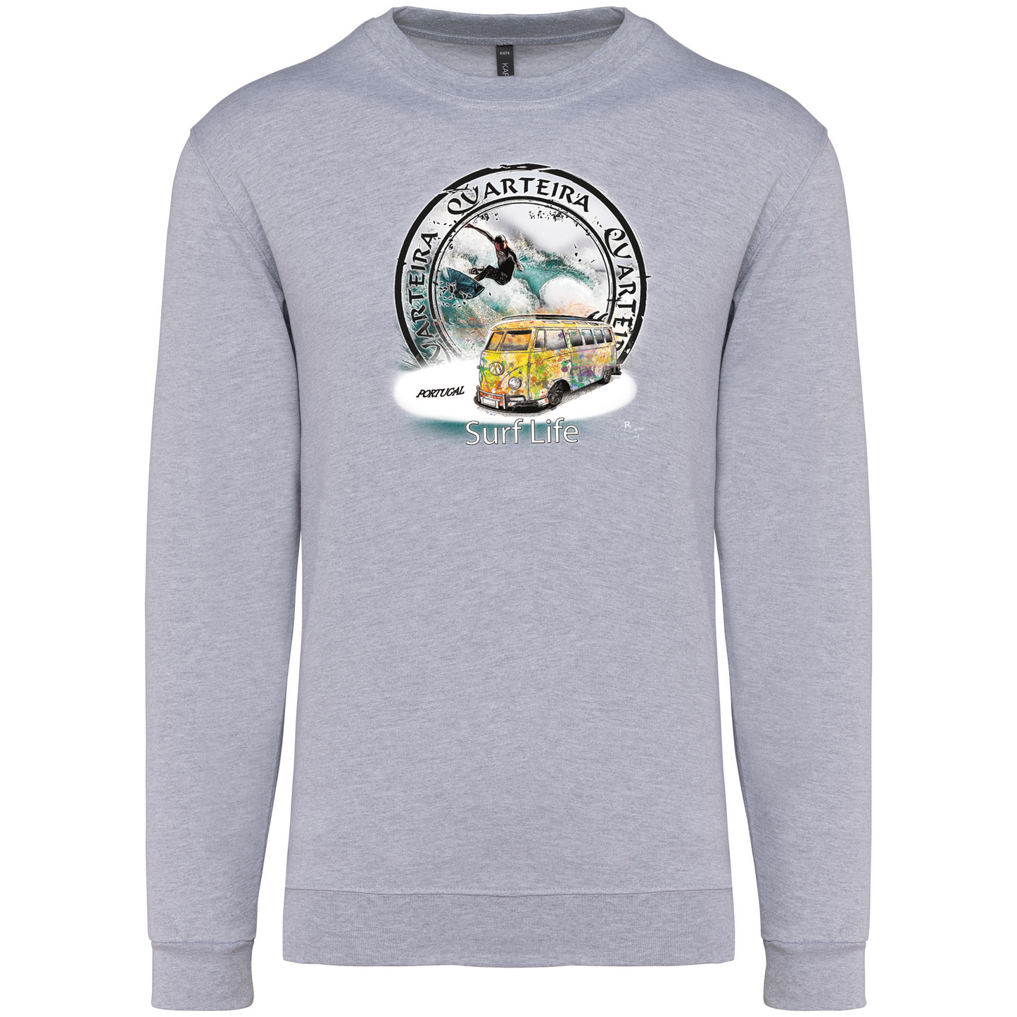 Sweatshirt Kariban sem Capuz Surf Life Quarteira