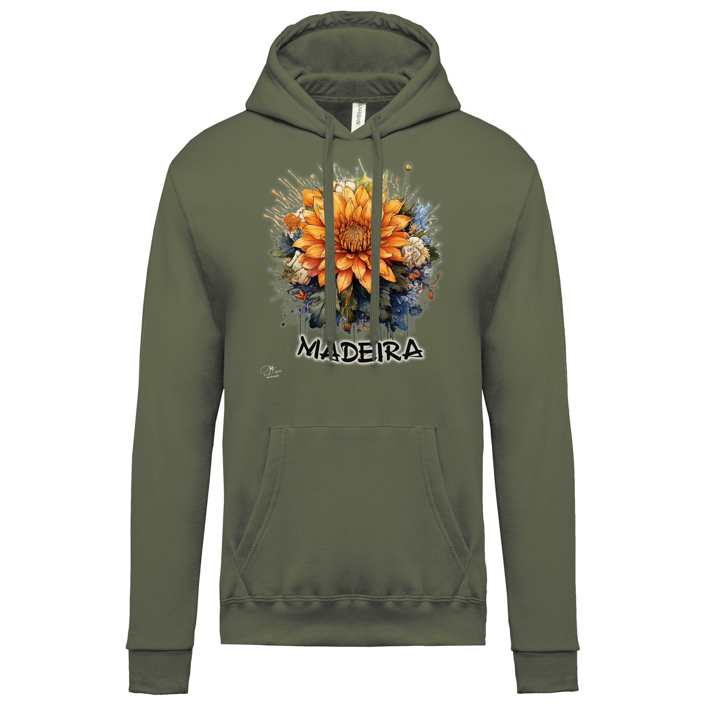 Sweatshirt Kariban com Capuz Arranjo Floral 1