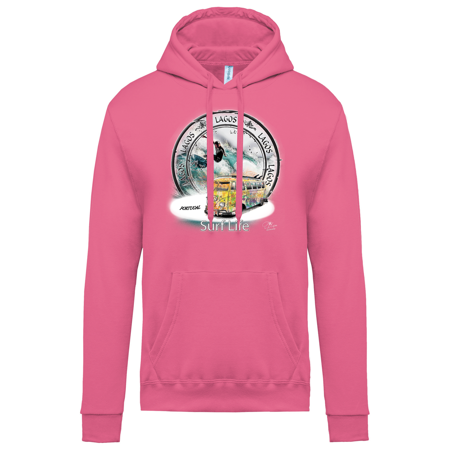 Sweatshirt Kariban com Capuz Surf Life Lagos