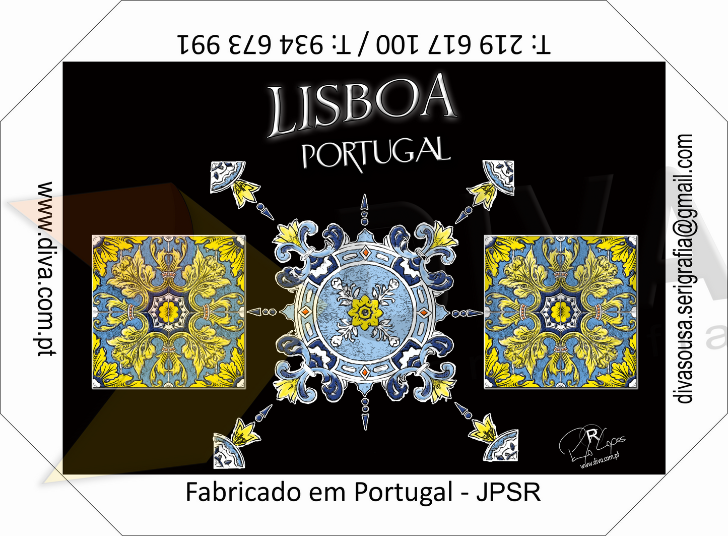 Magnético Trilogia Azulejo Lisboa