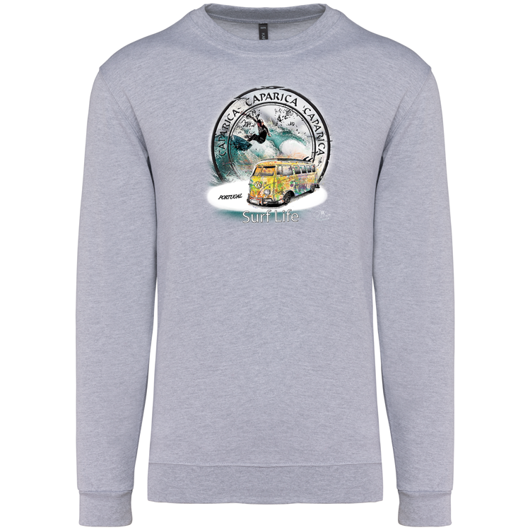Sweatshirt Kariban sem Capuz Surf Life Caparica