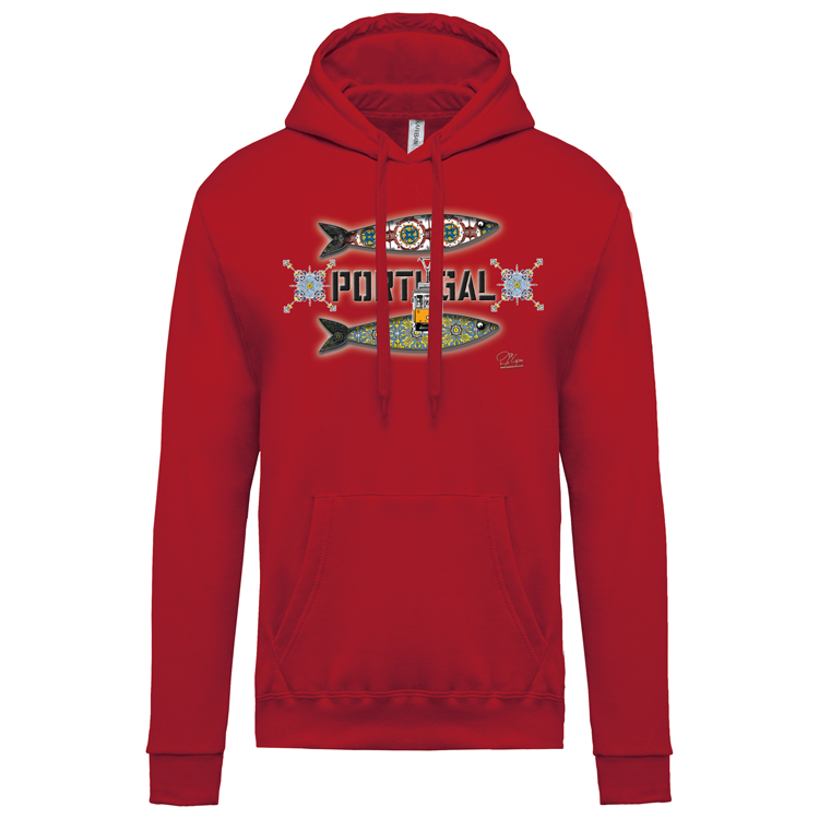Sweatshirt Kariban com Capuz Duas Sardinhas Coimbra