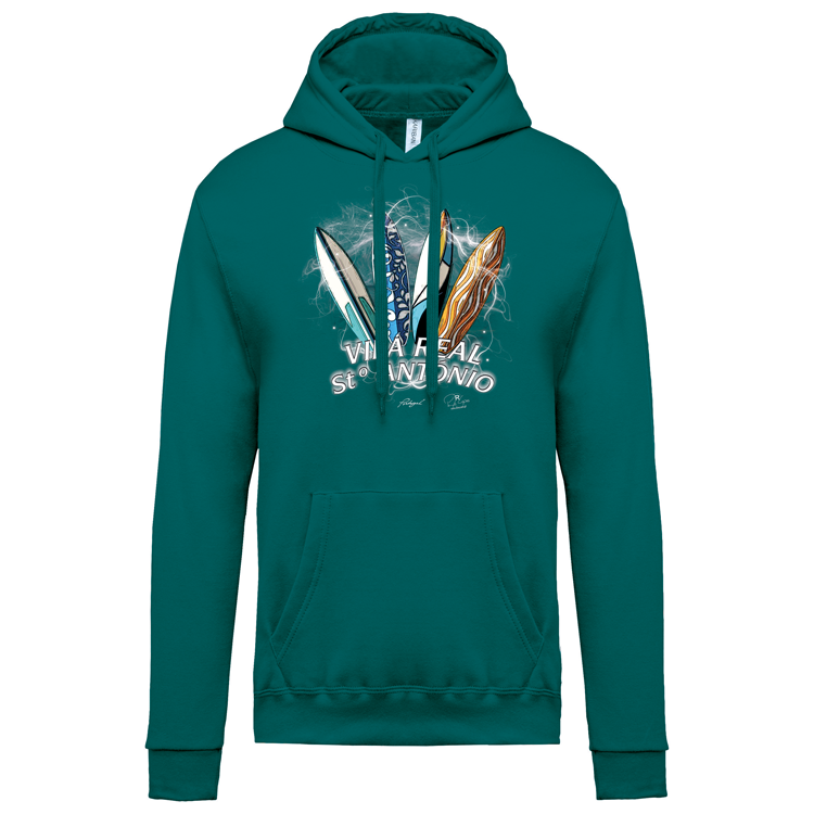 Sweatshirt Kariban com Capuz Surfboards Vila Real Stº António