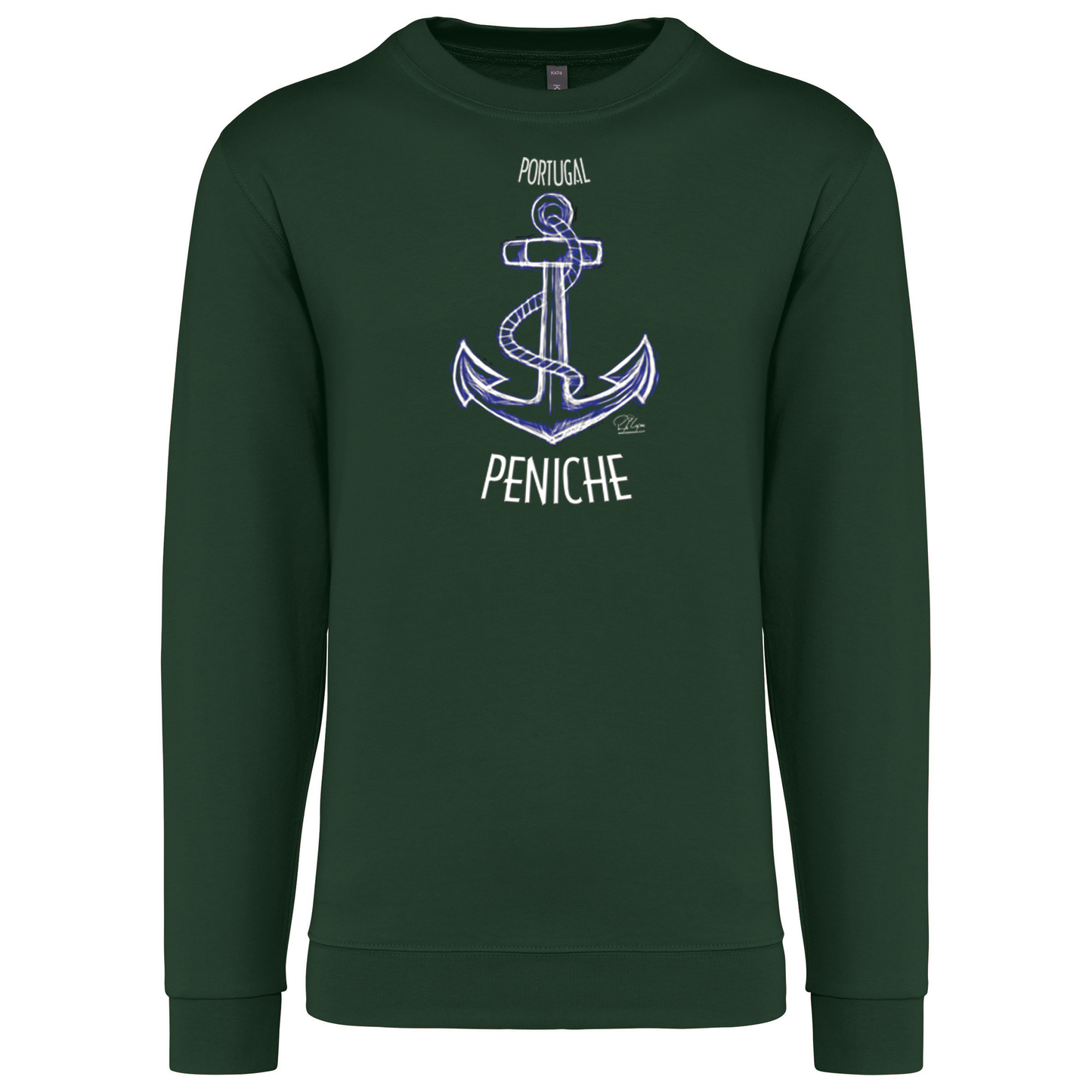 Sweatshirt Kariban sem Capuz Âncora Peniche