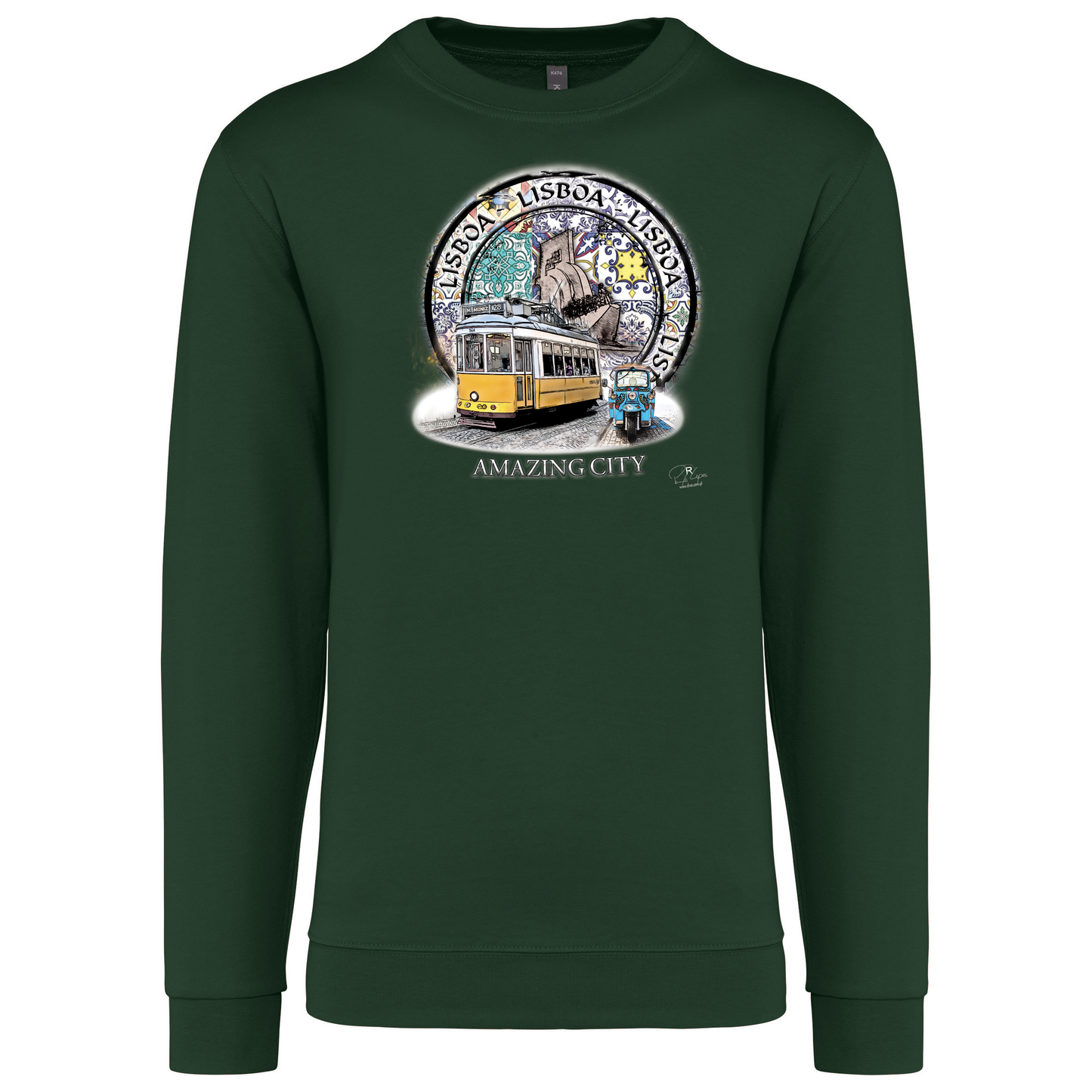 Sweatshirt Kariban sem Capuz Amazing City Lisboa
