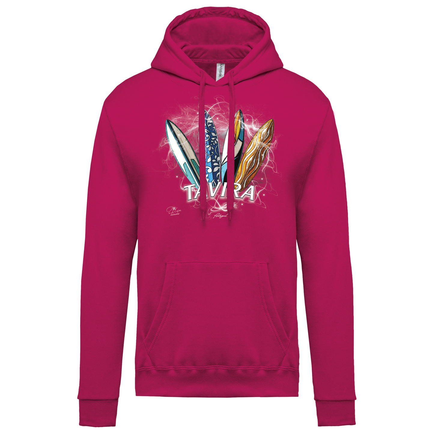 Sweatshirt Kariban com Capuz Surfboards Tavira