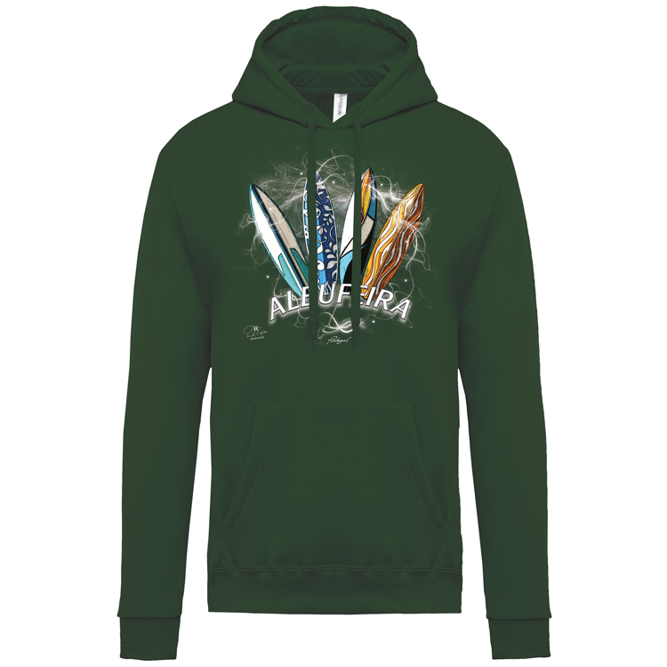 Sweatshirt Kariban com Capuz Surfboards Albufeira