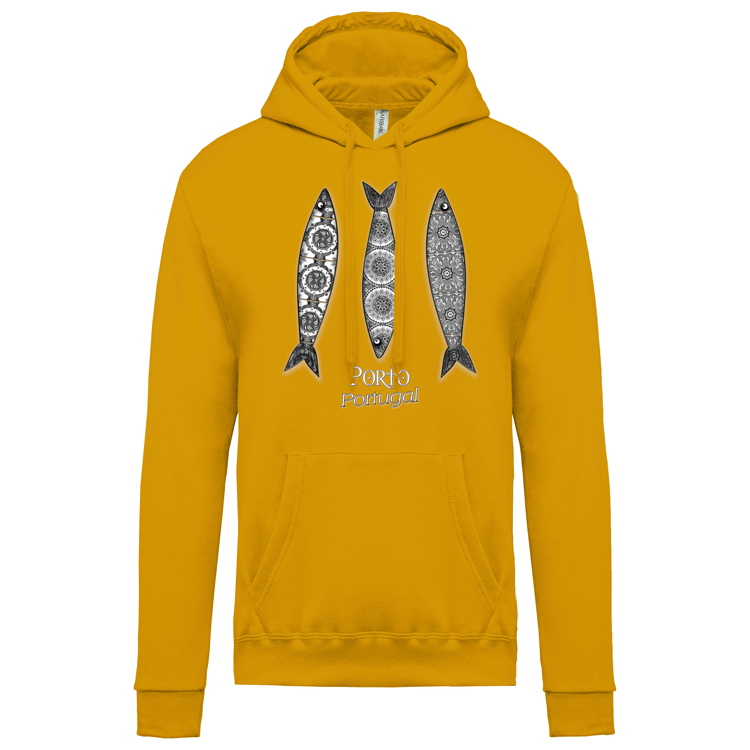 Sweatshirt Kariban com Capuz 3 Sardinhas Porto
