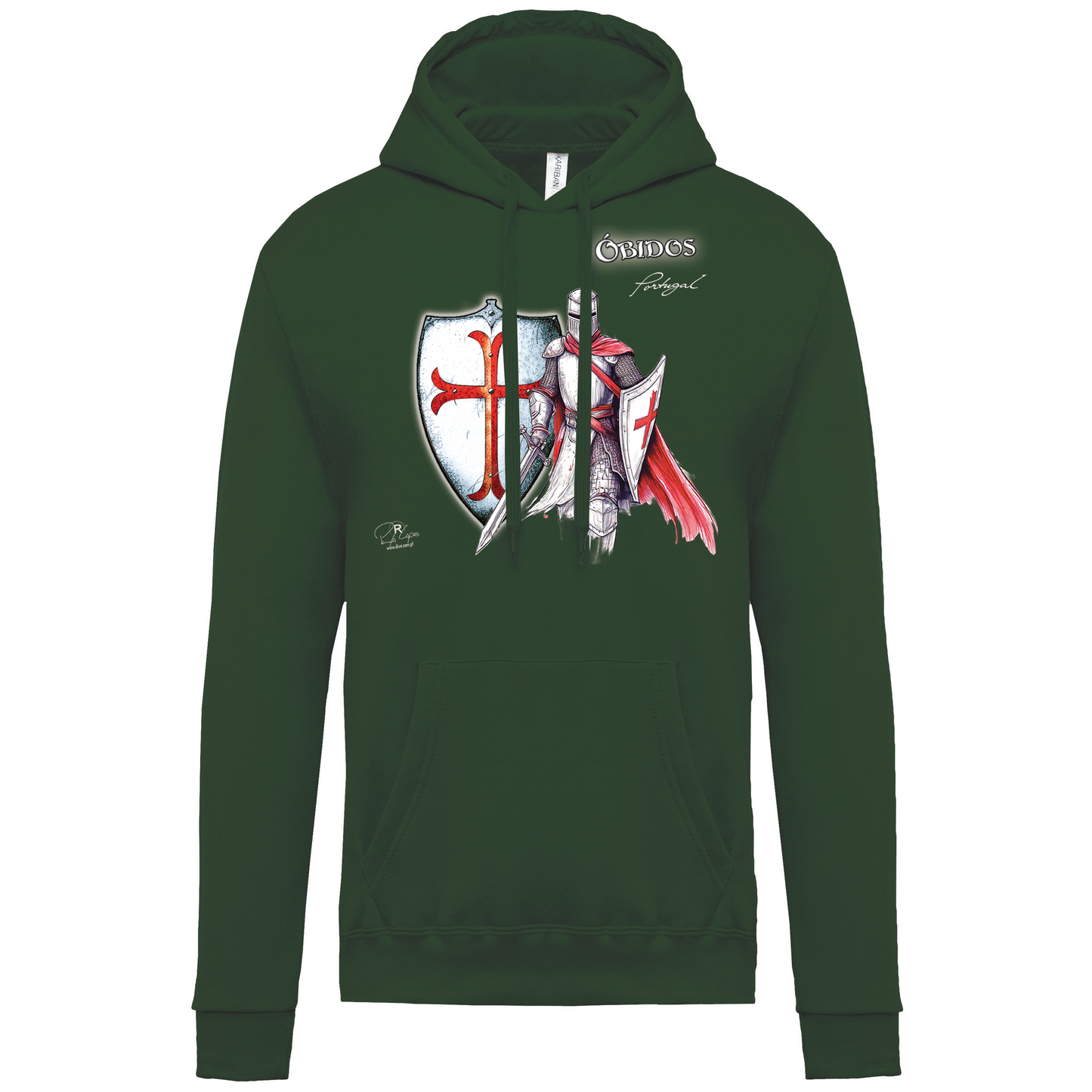 Sweatshirt Kariban com Capuz Templário Óbidos