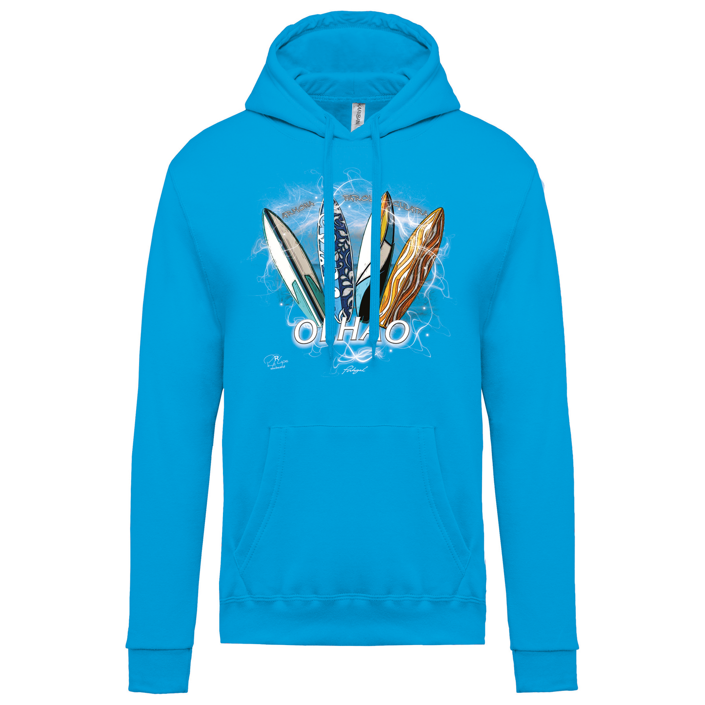 Sweatshirt Kariban com Capuz Surfboards Olhão