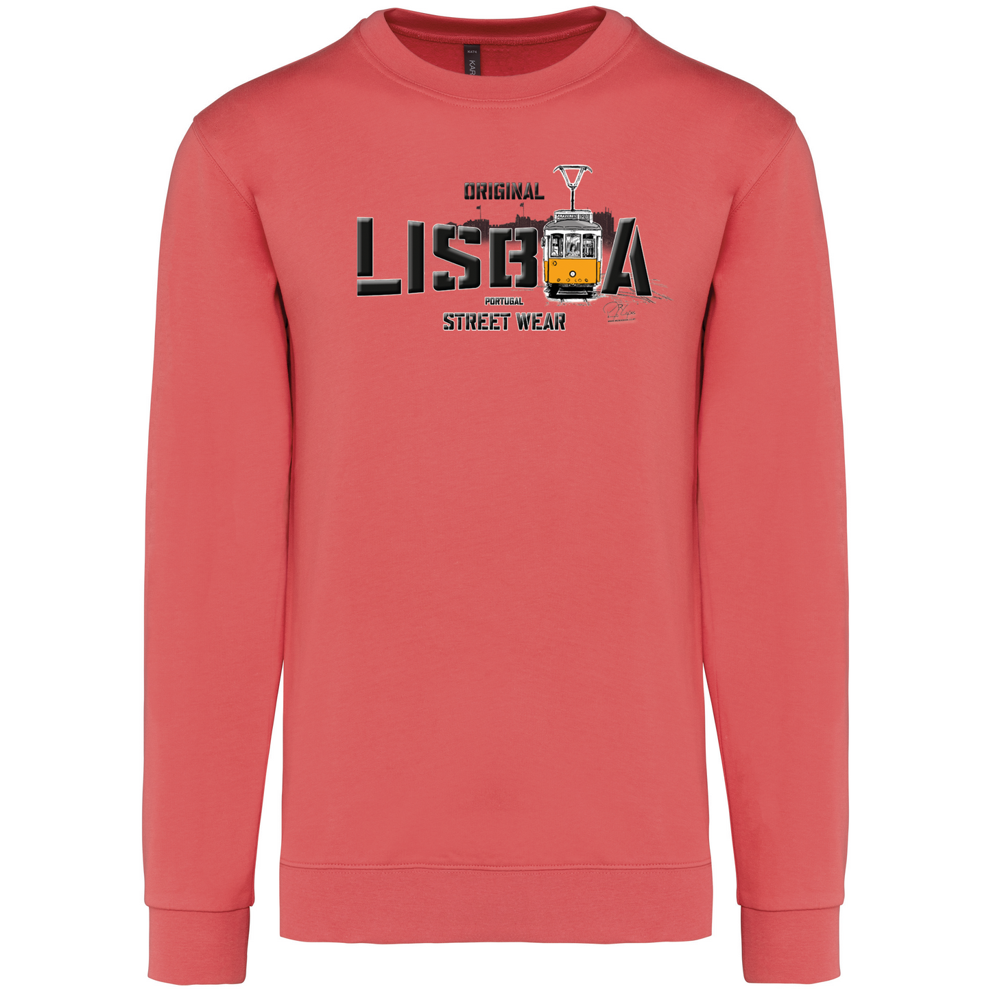Sweatshirt Kariban sem Capuz Original Lisboa