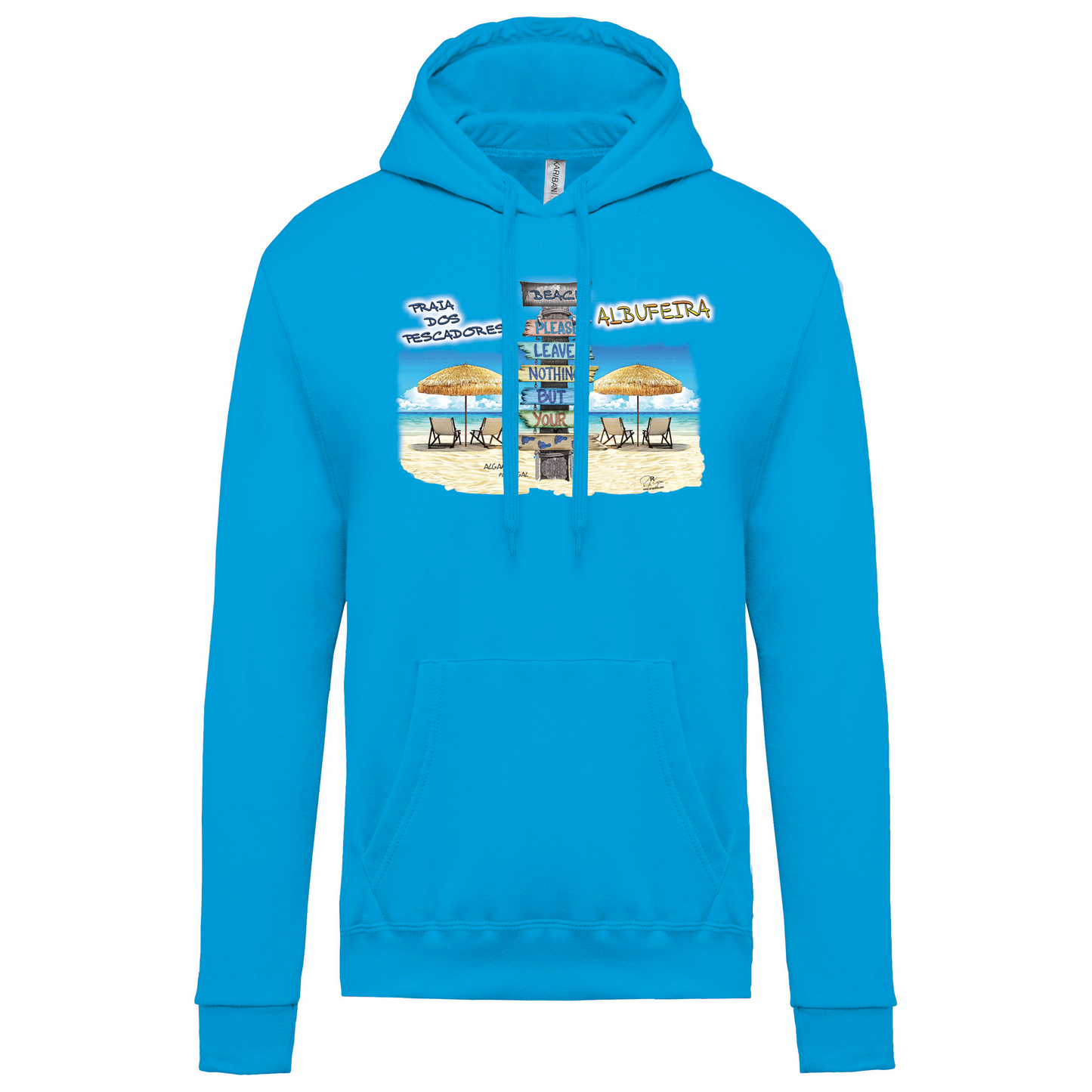 Sweatshirt Kariban com Capuz Pegadas Albufeira