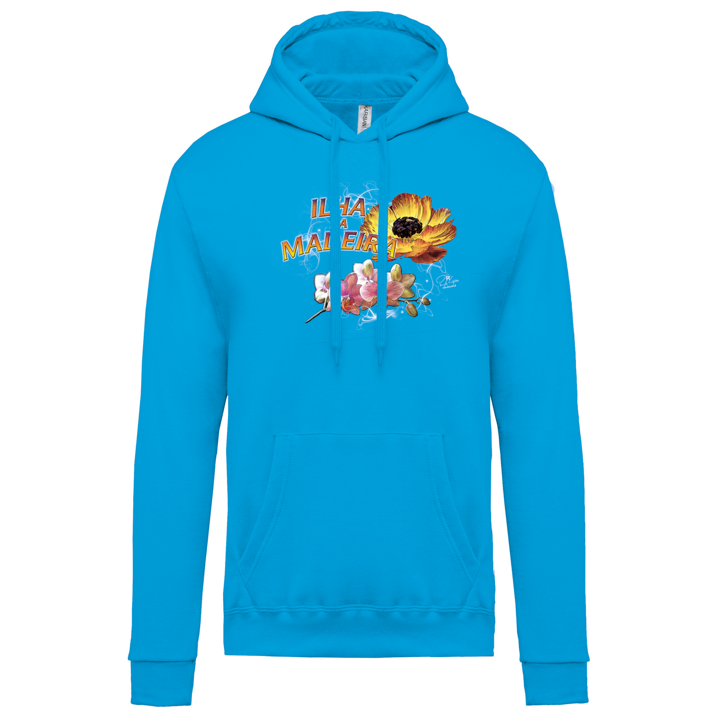 Sweatshirt Kariban com Capuz Madeira Flowers