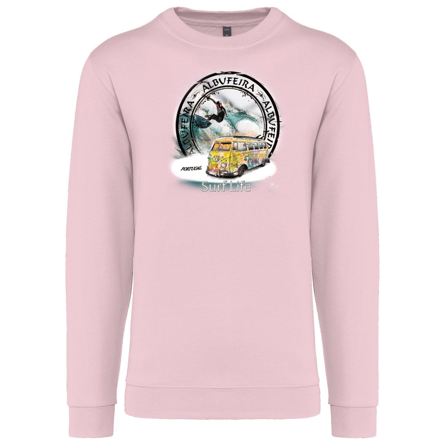 Sweatshirt Kariban sem Capuz Surf Life Albufeira